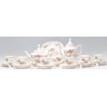A vintage 20th Century Royal Staffordshire tea / coffee service in the Pagoda pattern comprising