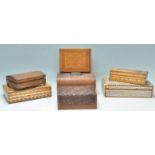 A good collection of jewellery / trinket boxes dating from the early 20th Century to include a