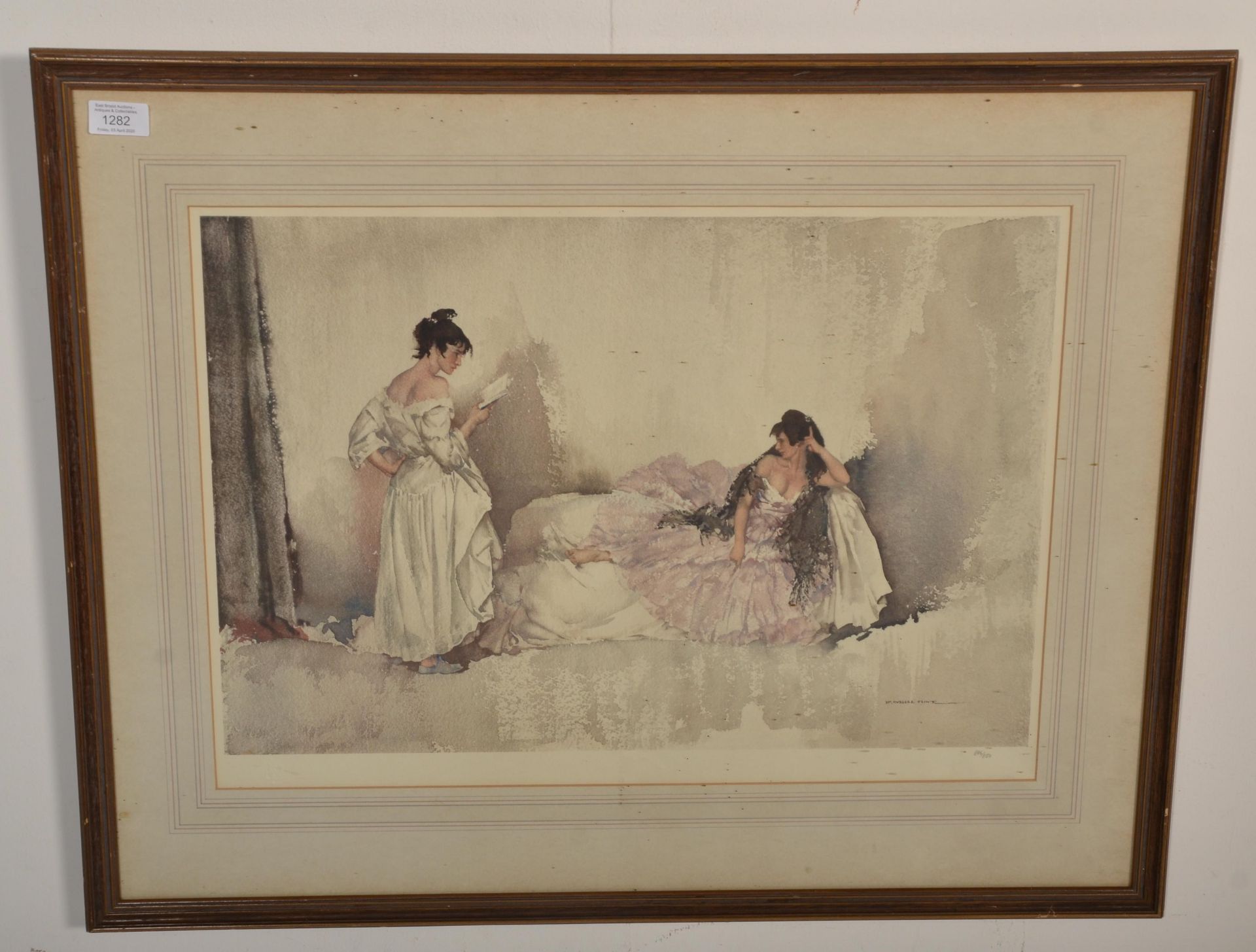 Sir William Russell Flint (British 1880-1969) - a limited edition print after a watercolour painting