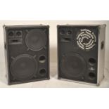 Hi-Fi - A large pair of Technics QL Flight Case series speakers. Measures 8cm tall by 60cm wide
