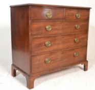 A Georgian 19th century mahogany chest of drawers.