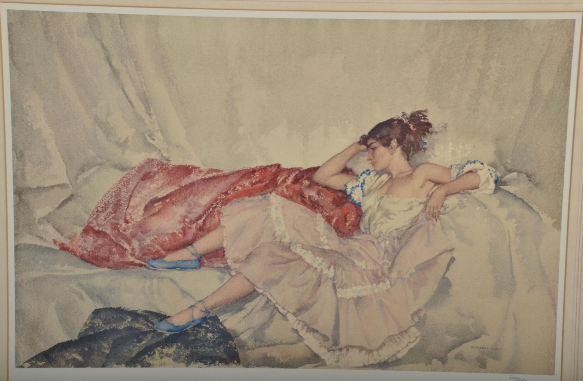 Sir William Russell Flint (British 1880-1969) - a limited edition print after a watercolour painting - Bild 2 aus 4