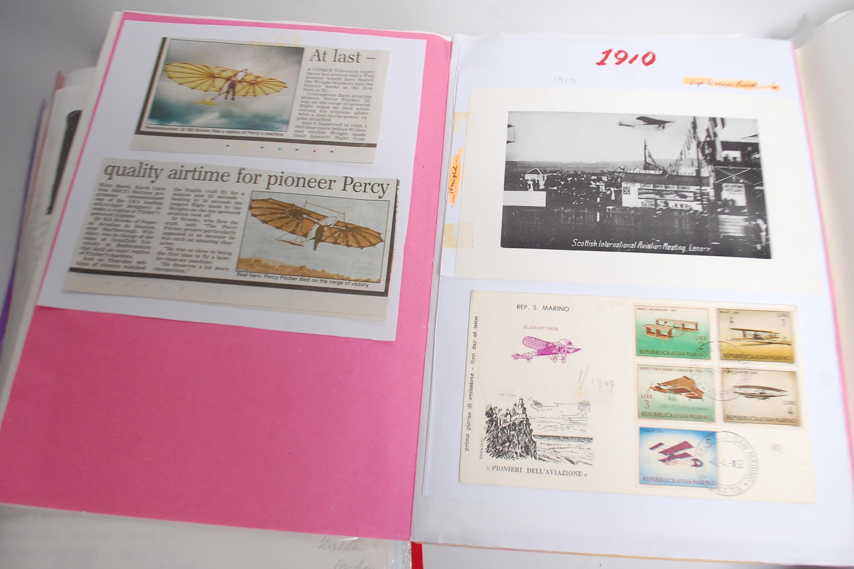 A collection of albums relating to Aerophilately to include stamps and covers relating to UK - Bild 6 aus 17