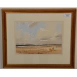 Jonathan Taylor (20th century British) - A framed and glazed watercolour on paper painting