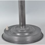 A good mid 20th Century Industrial desk / table mushroom lamp finished in a grey colourway raised on