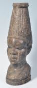 20TH CENTURY AFRICAN WOODEN CARVED NIGERIAN WOMAN