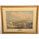 A large print depicting Old Bristol featuring the view from Cabot's hill, with some 19th Century