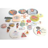 A collection of vintage retro 1970's collectable badges to include a Star Wars Luke Skywalker, ,