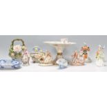 A mixed collection of Antique and later ceramics dating from the 19th Century to include a