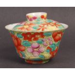 19TH CENTURY CHINESE CERAMIC TEA BOWL & LID