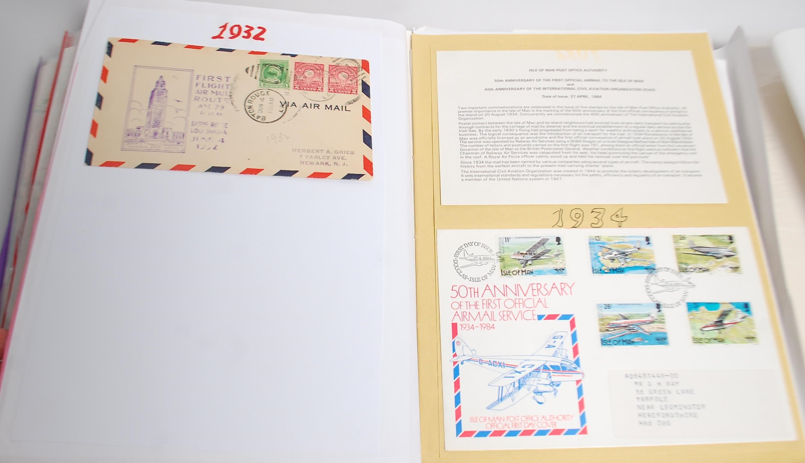 A collection of albums relating to Aerophilately to include stamps and covers relating to UK - Bild 9 aus 17