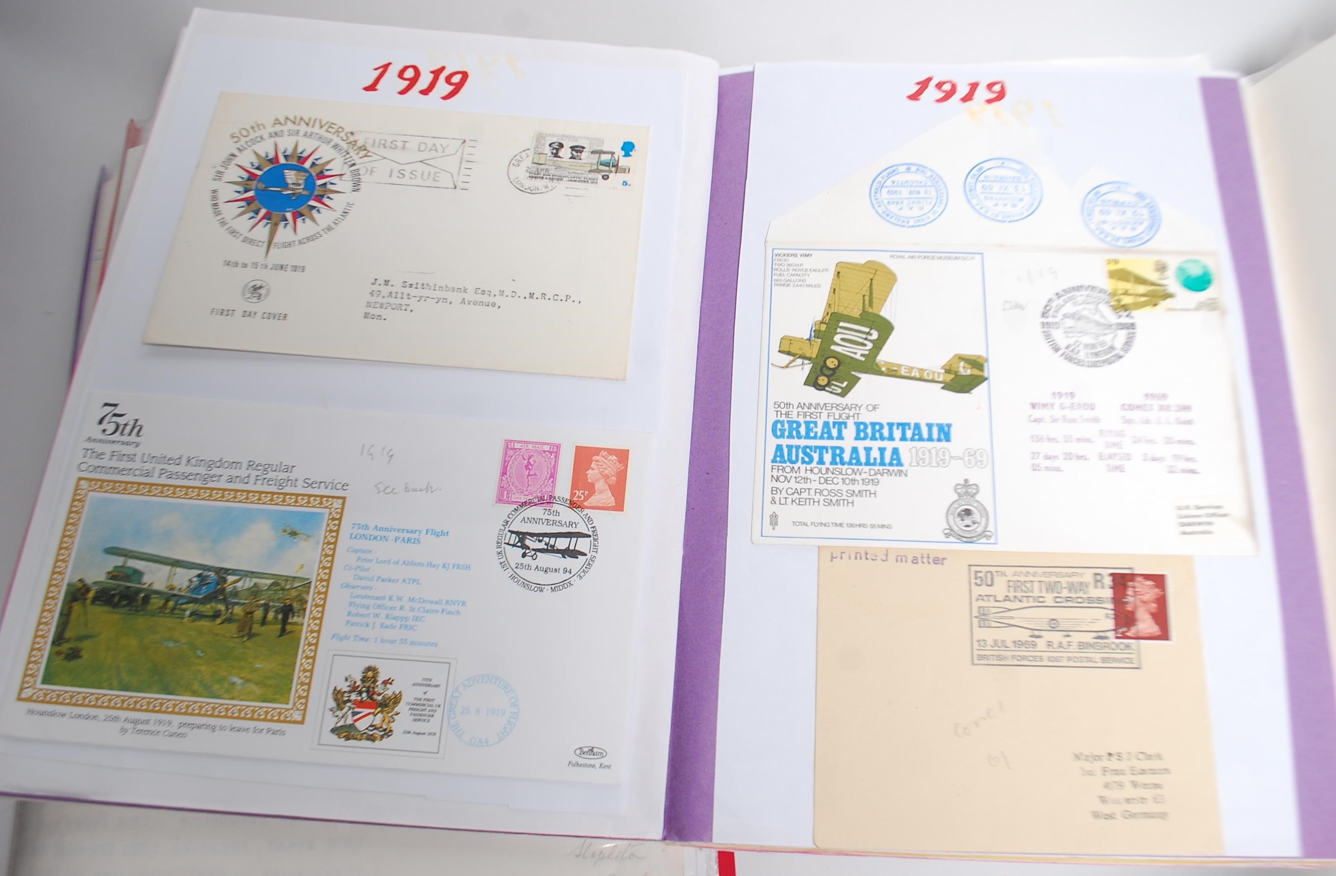 A collection of albums relating to Aerophilately to include stamps and covers relating to UK - Bild 7 aus 17