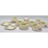 A good vintage 20th Century bone china tea service by Lawleys of Regent St having printed