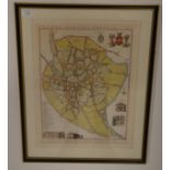 Sir Roger Kerrison – a 19th century engraved map of Norwich ‘Plan Of The City Of Norwich’. Signed ‘