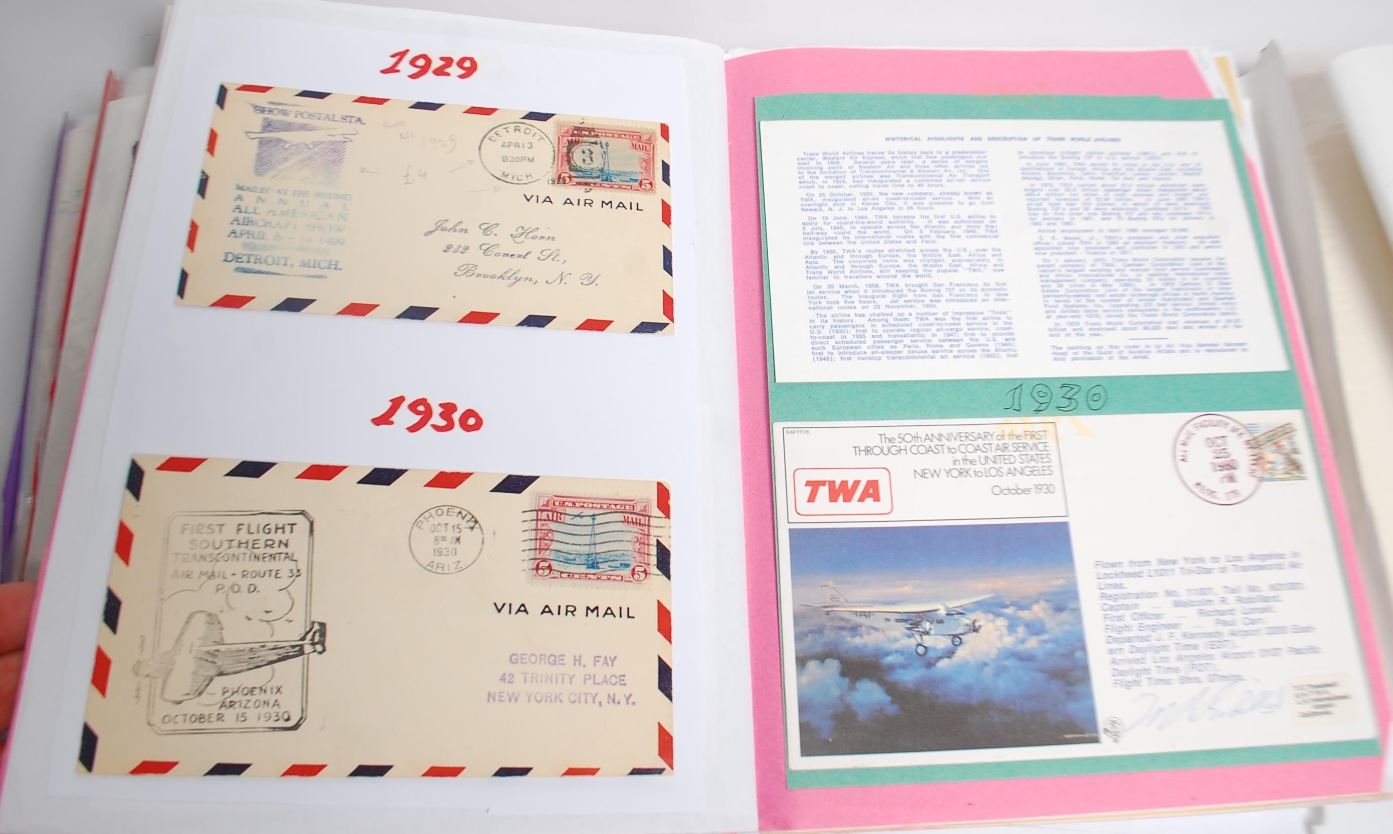 A collection of albums relating to Aerophilately to include stamps and covers relating to UK - Bild 10 aus 17