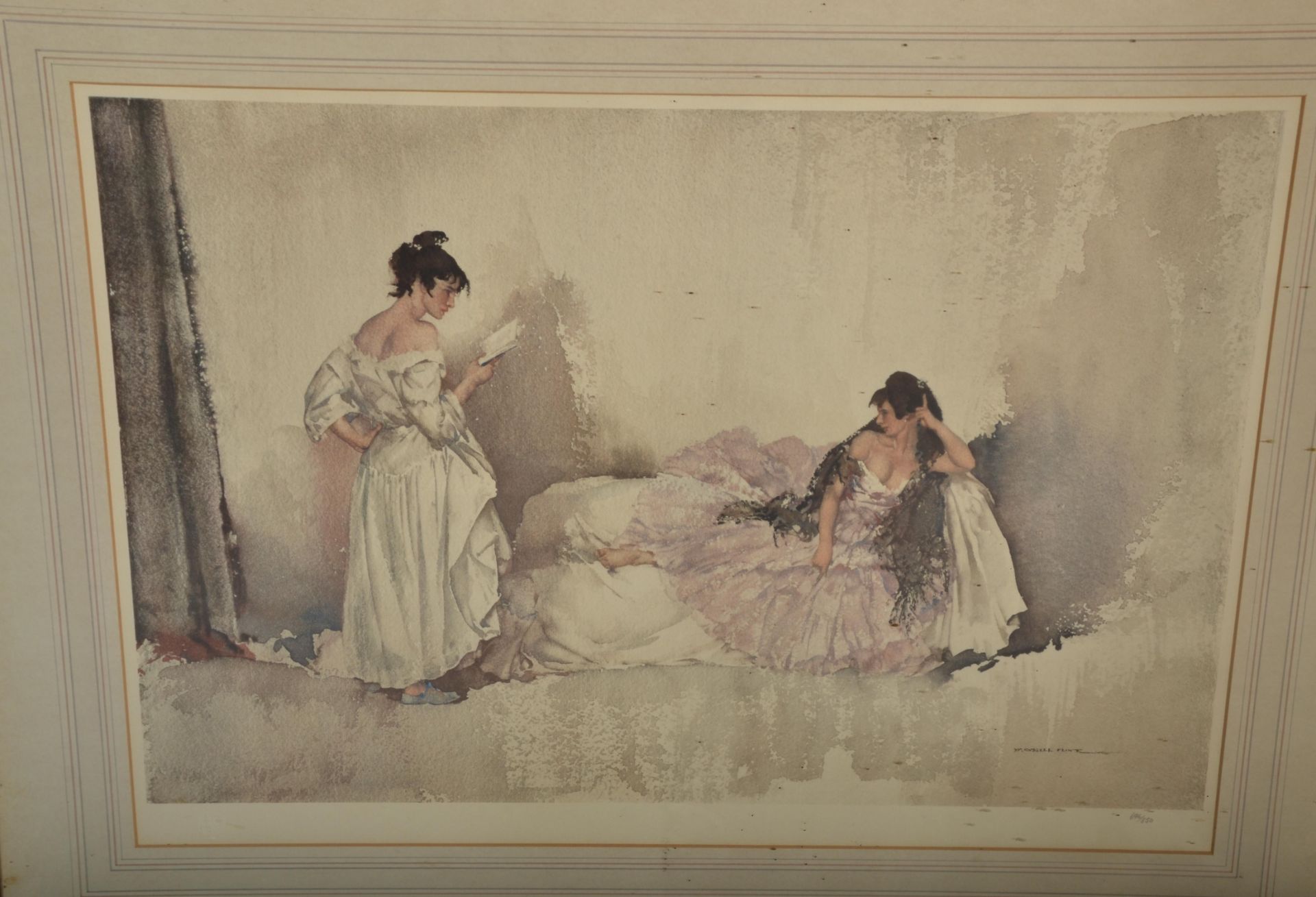 Sir William Russell Flint (British 1880-1969) - a limited edition print after a watercolour painting - Bild 2 aus 4