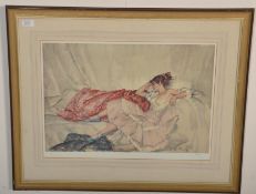 Sir William Russell Flint (British 1880-1969) - a limited edition print after a watercolour painting
