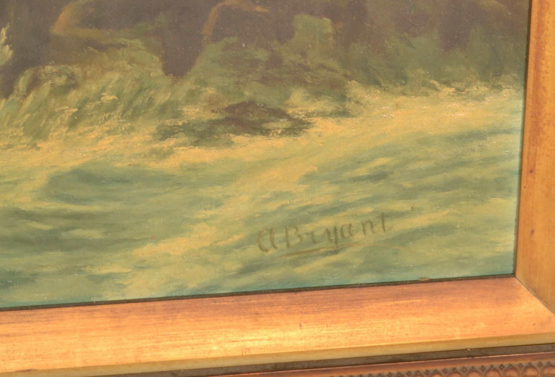 A large 19th century oil on canvas maritime coasta - Image 6 of 7