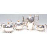 An American early 20th Century believed silver sterling 4 piece tea / coffee service by Barbour