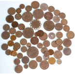 A small collection of various world coinage dating from the 19th Century to include silver and