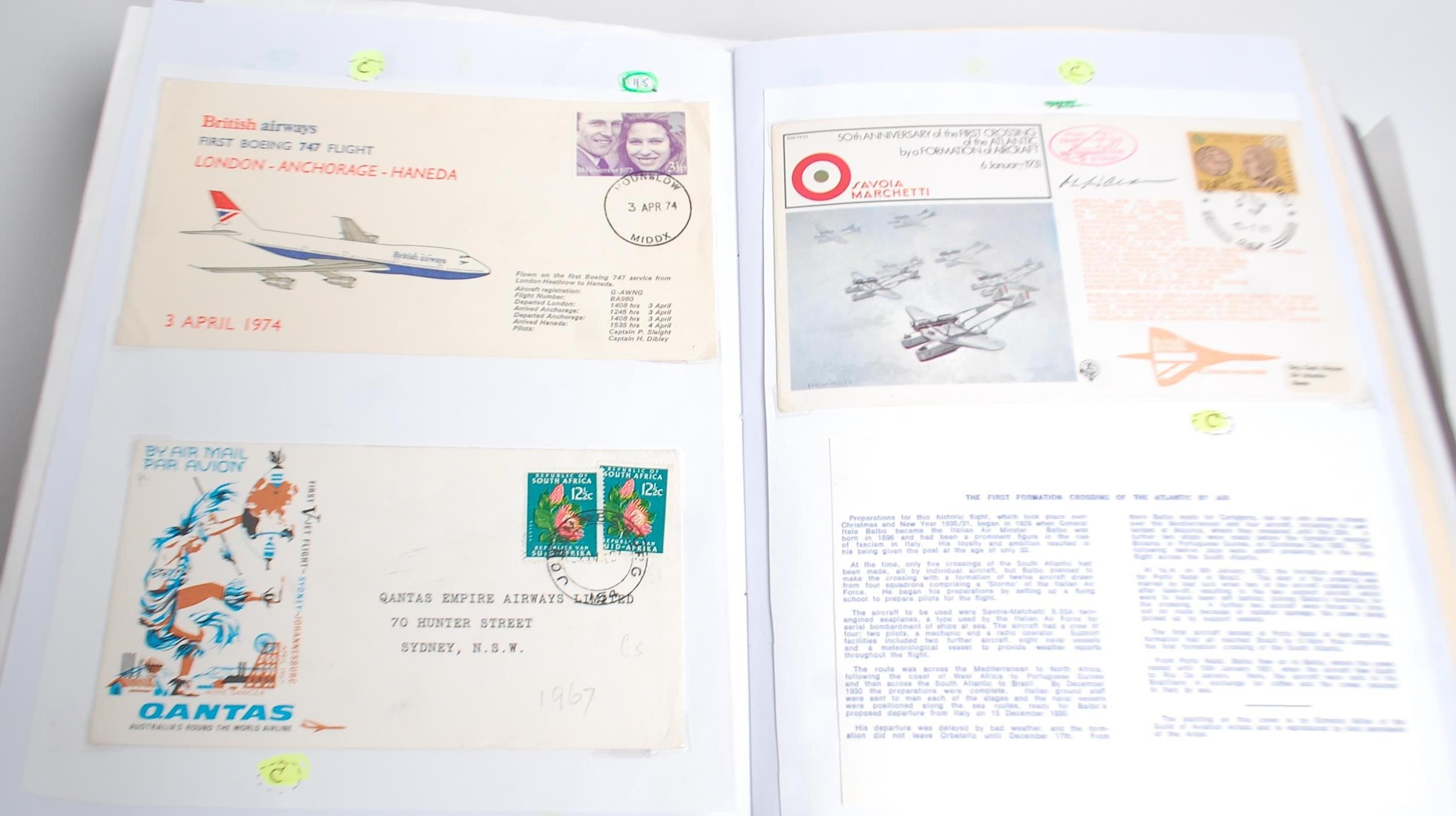 A collection of albums relating to Aerophilately to include stamps and covers relating to UK - Bild 3 aus 17