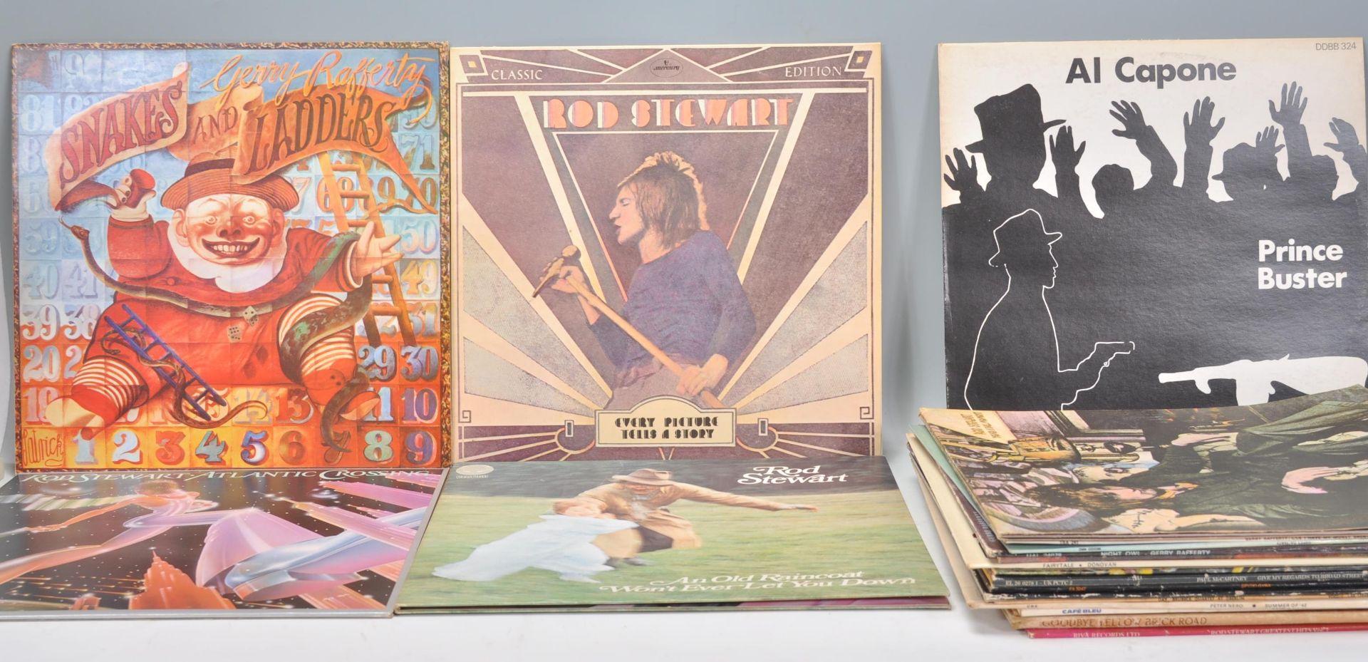 A collection of Vinyl long play LP records to incl