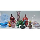 A mixed collection of vintage and retro glass dating from the early 20th Century to include a pair