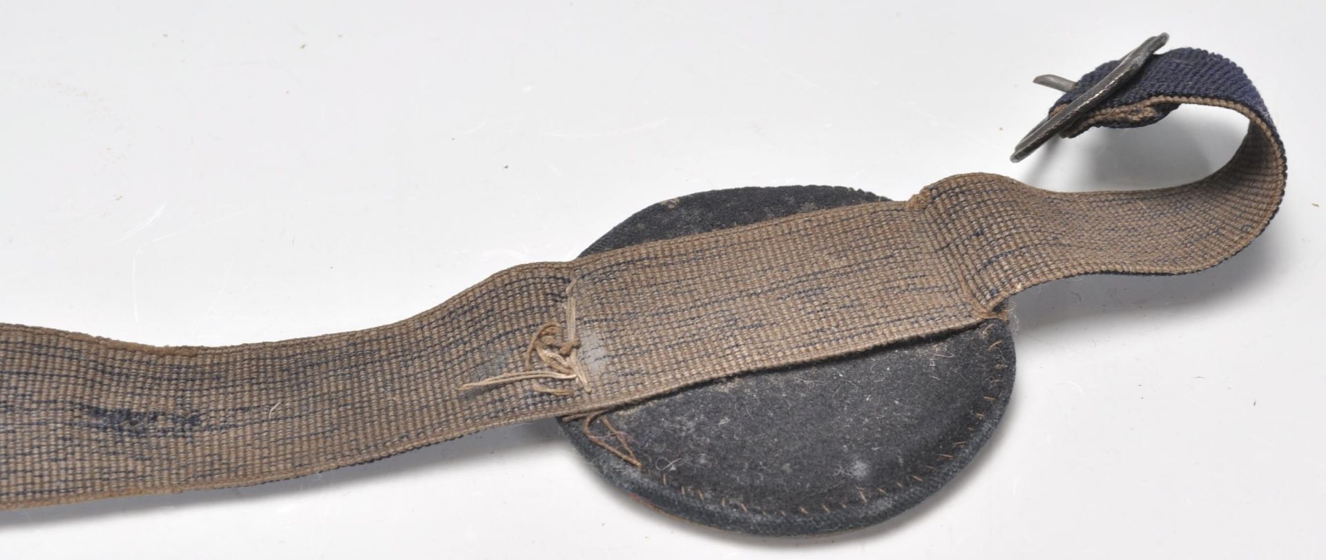 A 19th Century Victorian GPO Telegraph Messenger armband having applied brass lettering. Together - Bild 4 aus 5