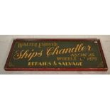 A large colourful wooden 20th century antique style shop advertising sign for Walter Endyke -