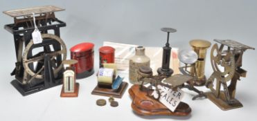 A good collection of postal scales dating from the 19th Century to include German made Postal
