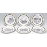 A set of six commemorative Canterbury collection local interest Frenchay plates. Each featuring a