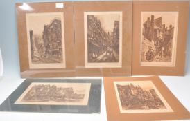 A group of five 19th Century local interest Bristol etchings published by Frost and Reed to