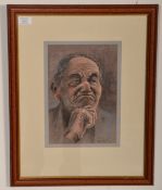 Mark Blackmore Bristol Artists - A 20th Century pastel, chalk and pencil painting / drawing study of