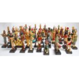 A collection of 50+ Egyptian funeral / Shabti figures including such Gods as Ra, Osiris, Bastet,