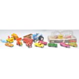 A collection of vintage diecast toy vehicles to include a Dinky 967 Muir Hill Loader and Trencher,