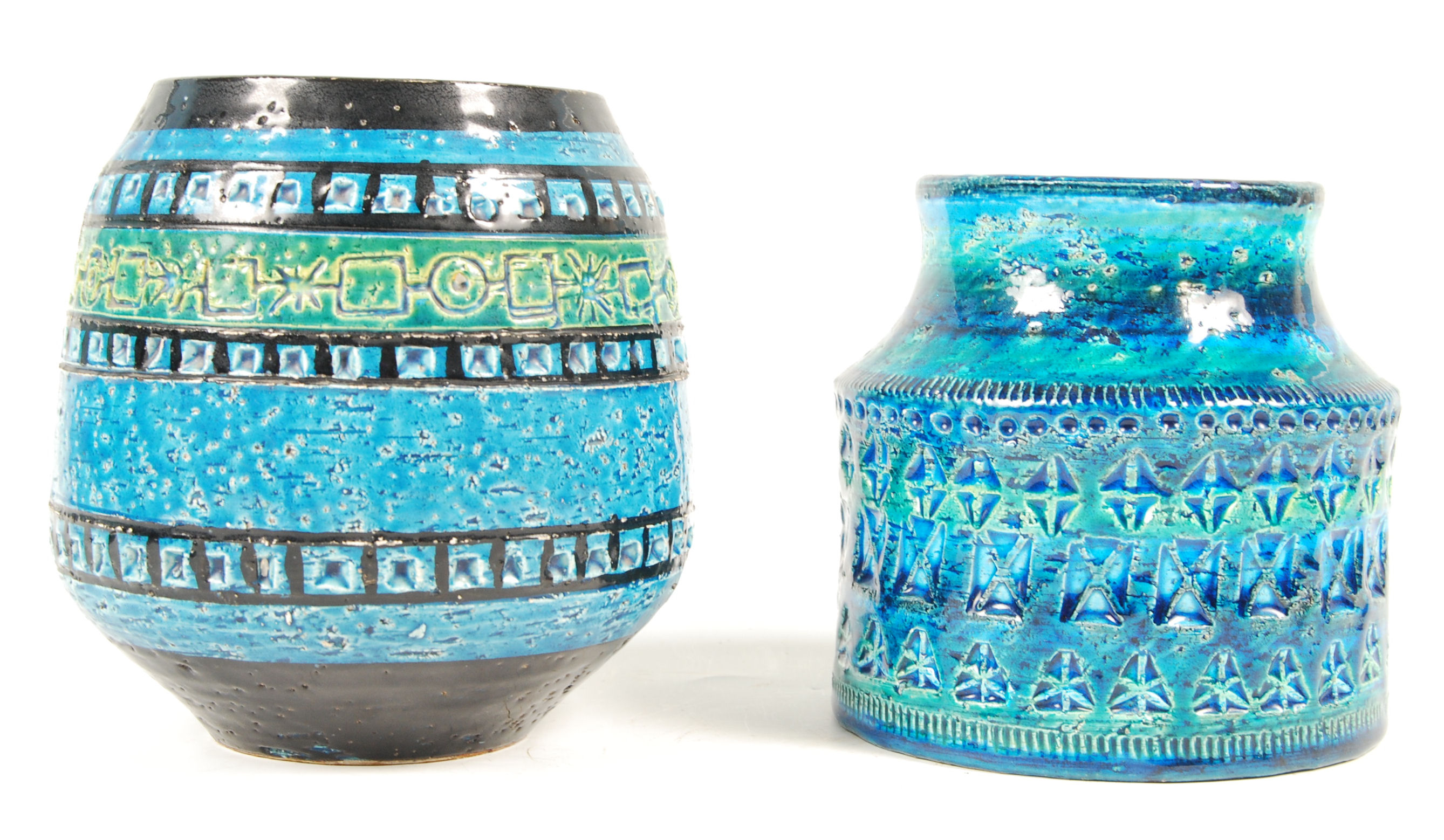 BITOSSI 720/112 ITALIAN RIMINI BLUE STUDIO ART POTTERY BY ALDO LONDI