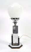 EARLY 20TH CENTURY ART DECO TABLE LAMP CHROME