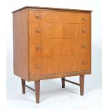 HOMEWORTHY MID 20TH CENTURY TEAK WOOD CHEST OF DRA