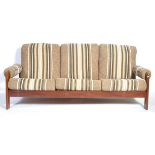 1960'S DANISH RETRO VINTAGE TEAK WOOD SOFA SUITE