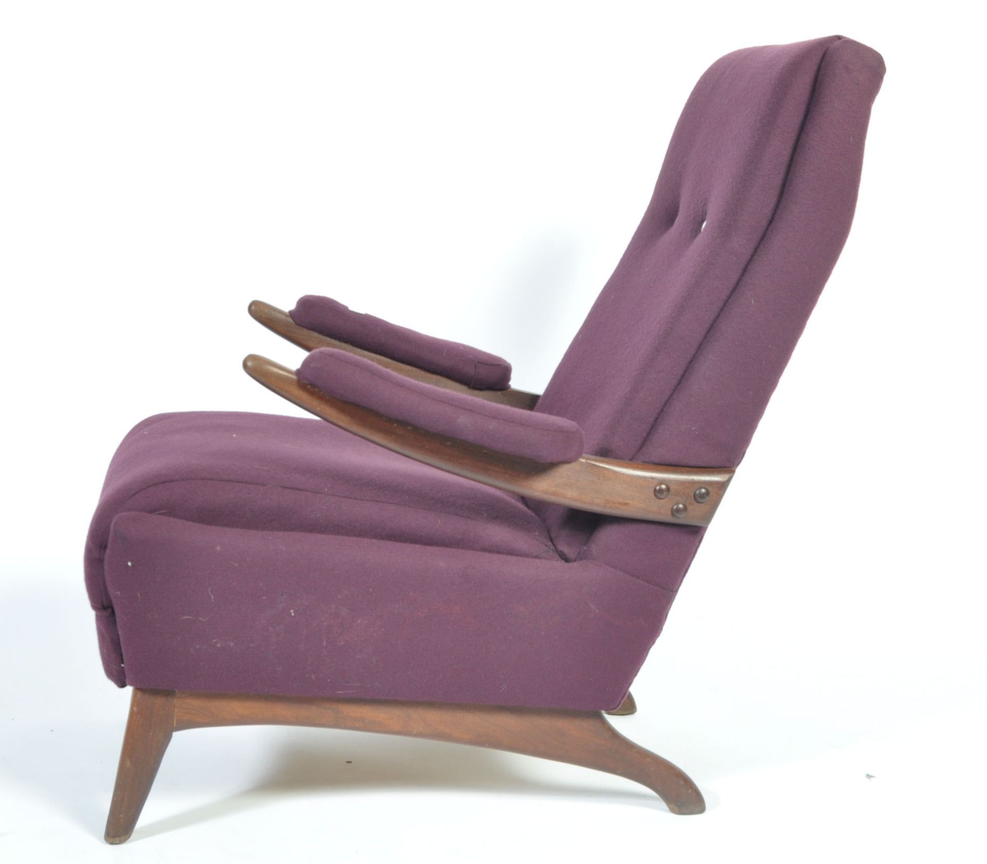 GREAVES & THOMAS RARE MID 20TH CENTURY 1950'S LOW LOUNGE CHAIR - Bild 6 aus 7