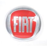 ORIGINAL 1990'S FIAT CAR BADGE SHOWROOM LIGHT BOX