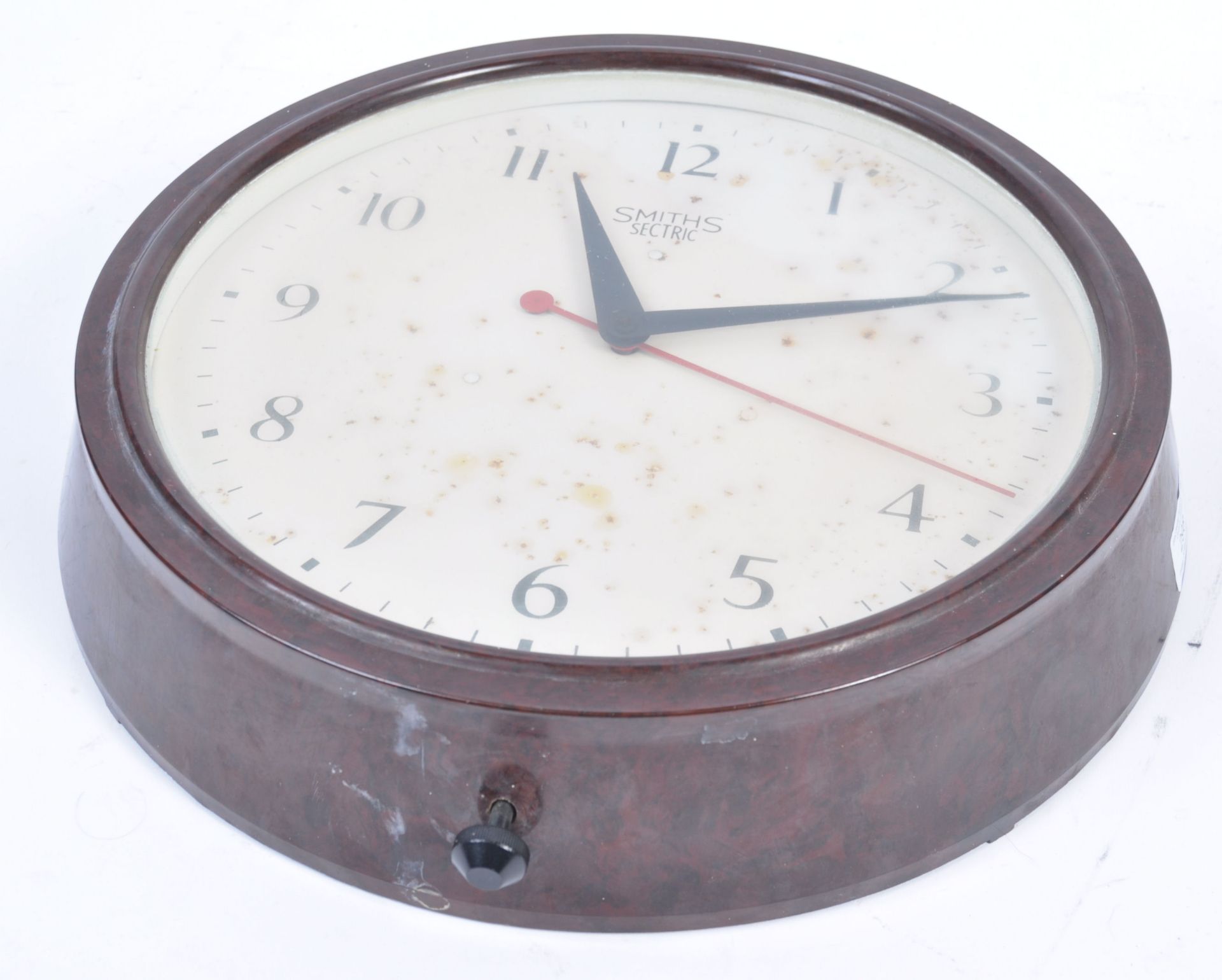 ORIGINAL SMITHS SECTRIC 1930'S STATION WALL CLOCK - Image 3 of 4