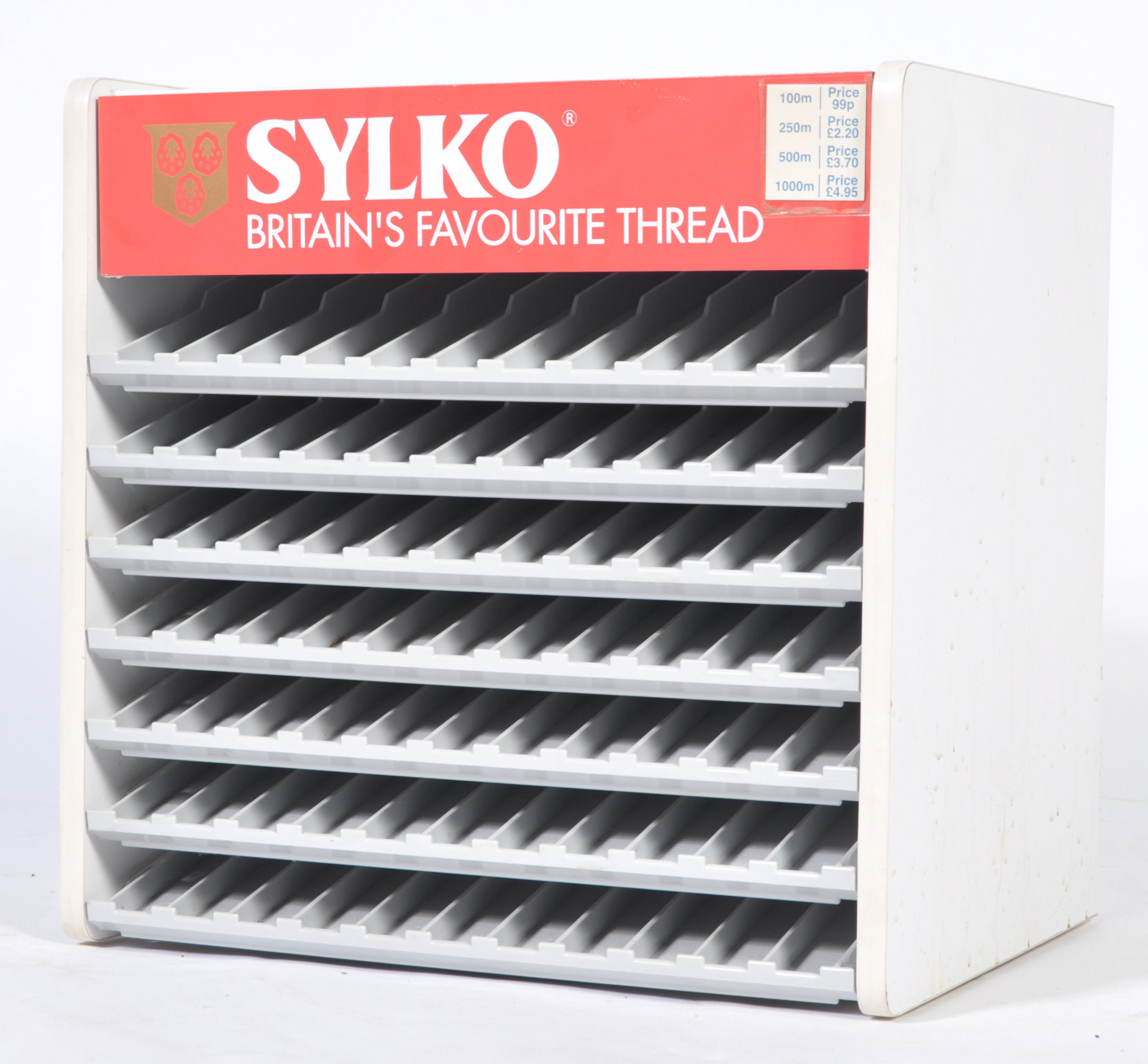 SYLKO COUNTER TOP HABERDASHERY COTTON REEL CABINET