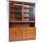 RARE 1960'S DANISH BOOKCASE SIDEBOARD BY C. JENSEN FOR HUNDEVAD