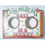 ORIGINAL VINTAGE FAIRGROUND ' BALL IN A BUCKET ' SIGN