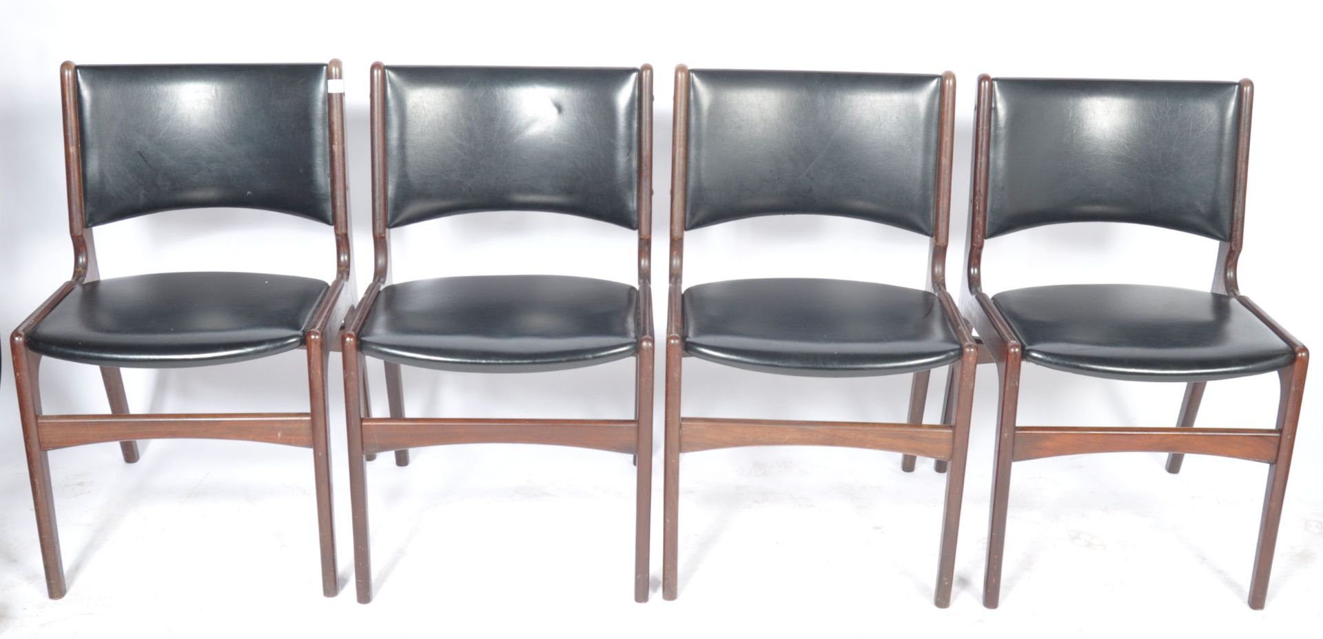 DANISH 1960'S RETRO VINTAGE DINING CHAIRS BY HENNING KJAERNULF - Bild 2 aus 5