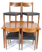 FREM ROJLE DANISH 1960'S DINING TABLE AND CHAIRS BY POUL VOLTHER