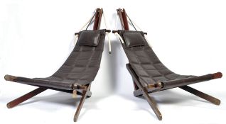RARE PAIR OF SAIL CHAIRS BY DOMINIC MICHAELIS FOR MOVEIS CORAZZA