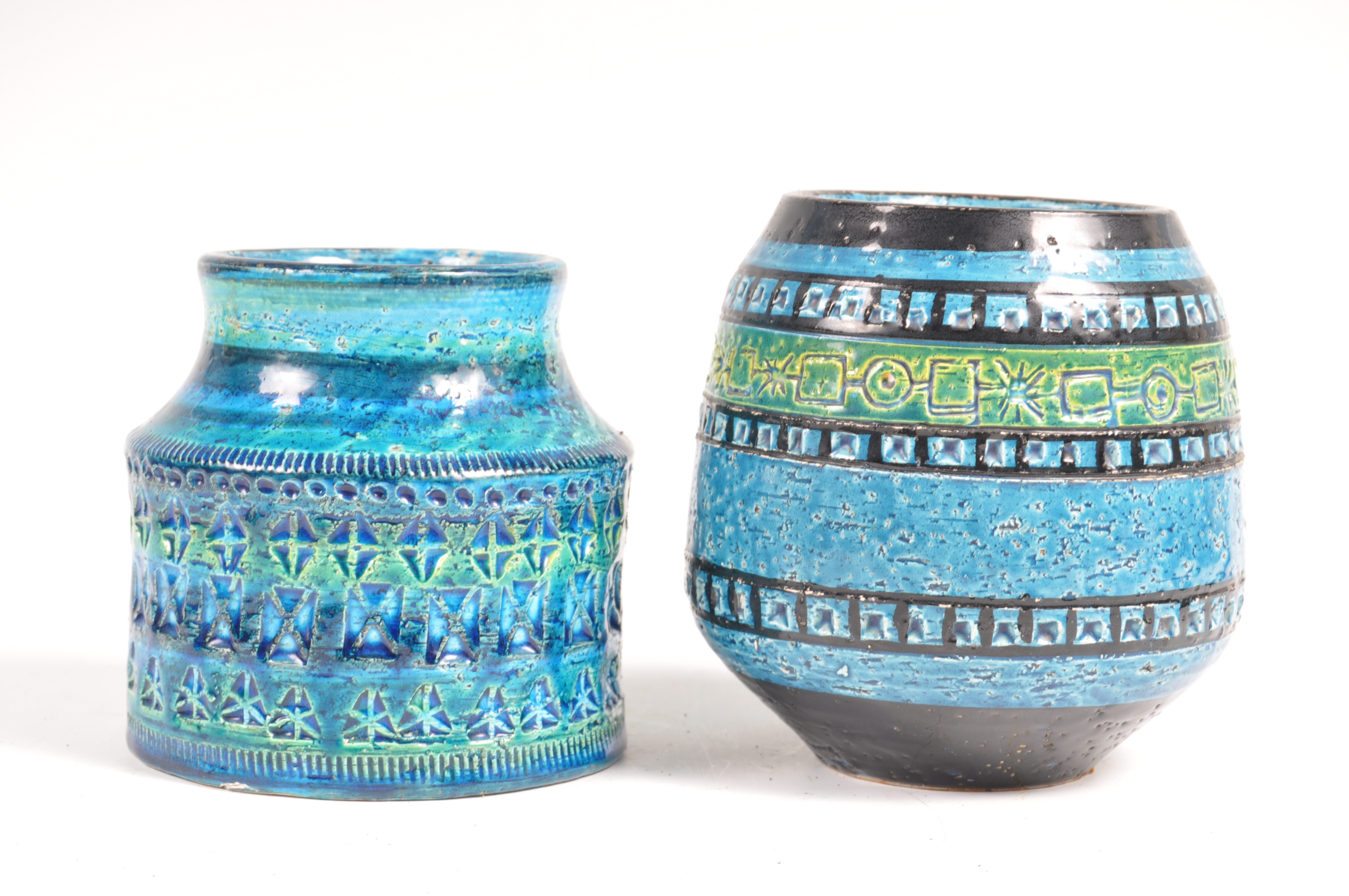 BITOSSI 720/112 ITALIAN RIMINI BLUE STUDIO ART POTTERY BY ALDO LONDI - Image 7 of 12