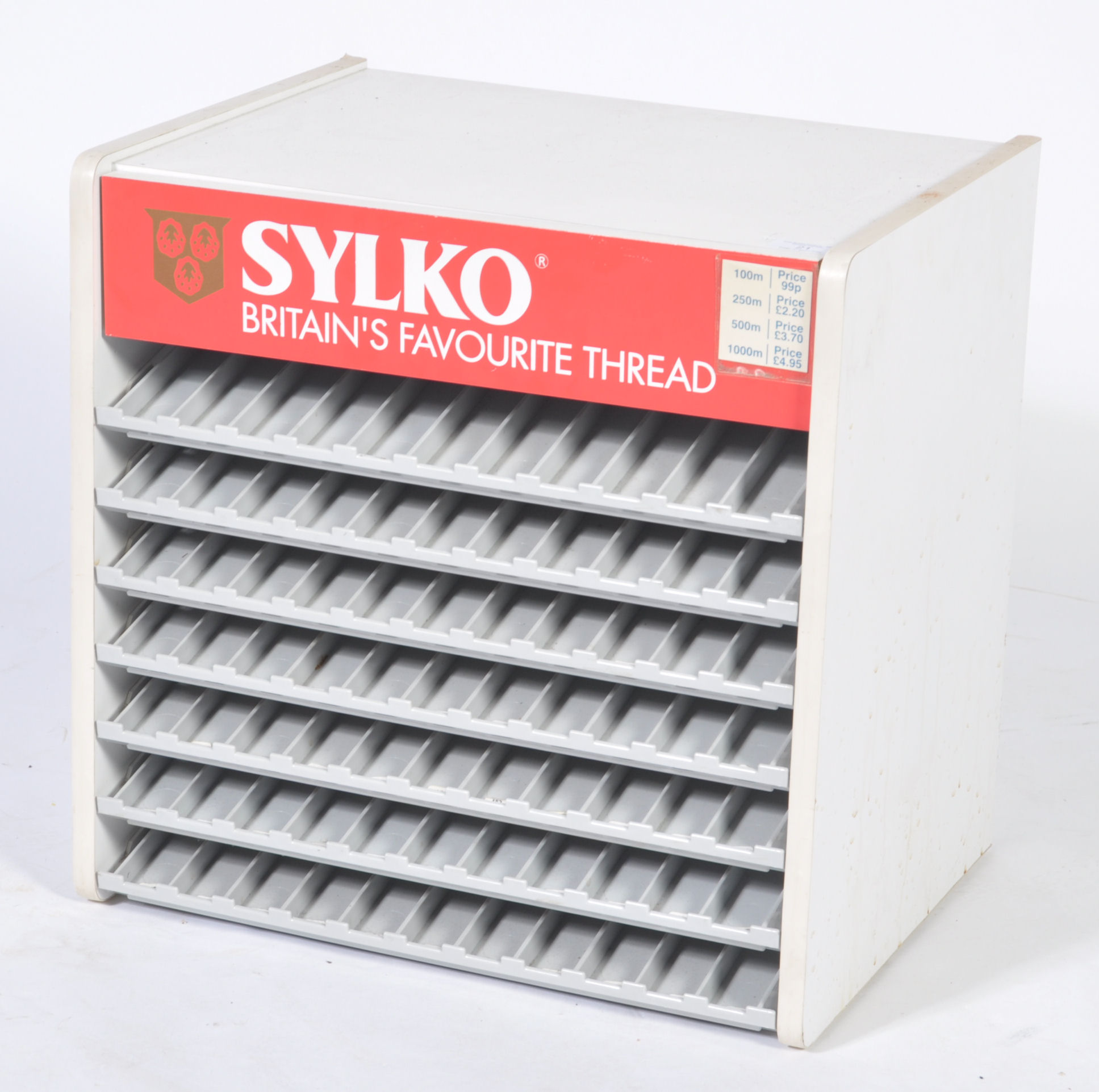 SYLKO COUNTER TOP HABERDASHERY COTTON REEL CABINET - Image 2 of 4